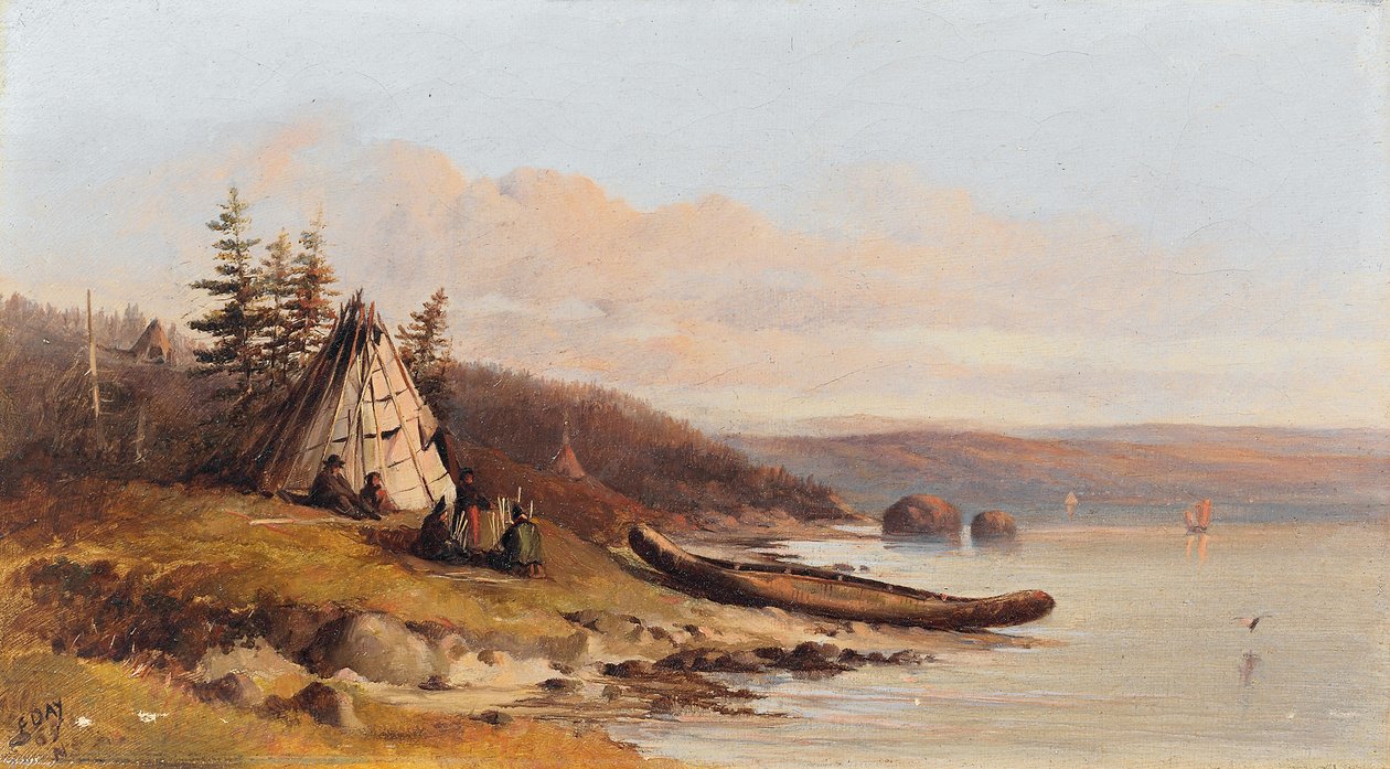 W Zatoce Mahon patrząc na wschód, 15 sierpnia 1865 r autorstwa Forshaw Day