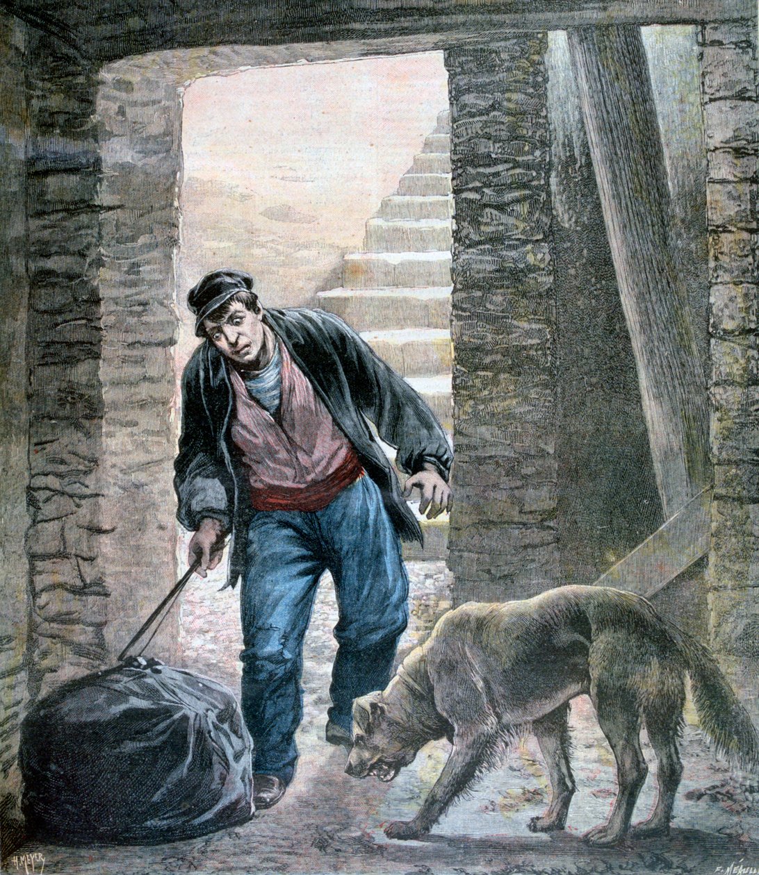 Zbrodnia na Rue Botzaris, Paryż, 1892 autorstwa Fortuné Méaulle