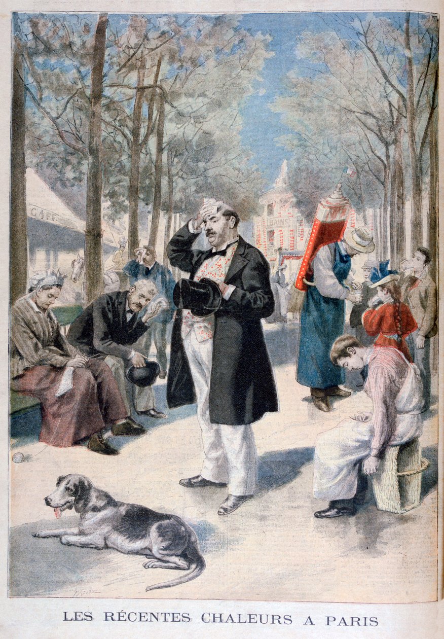 Fala upałów w Paryżu, 1895 autorstwa Fortuné Méaulle
