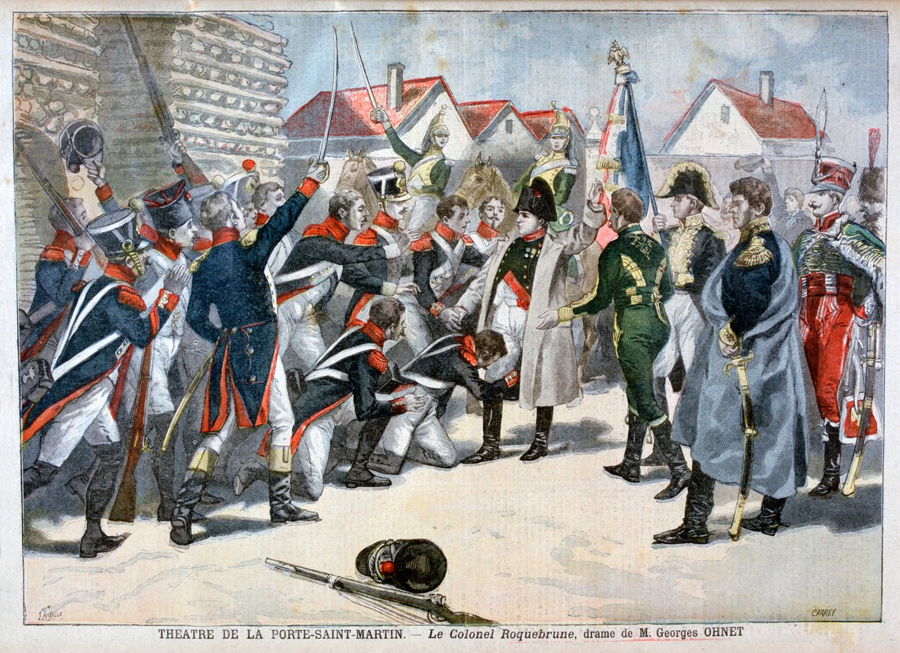 Le Colonel Roquebrune, dramat Georgesa Ohneta, 1897 autorstwa Fortuné Méaulle