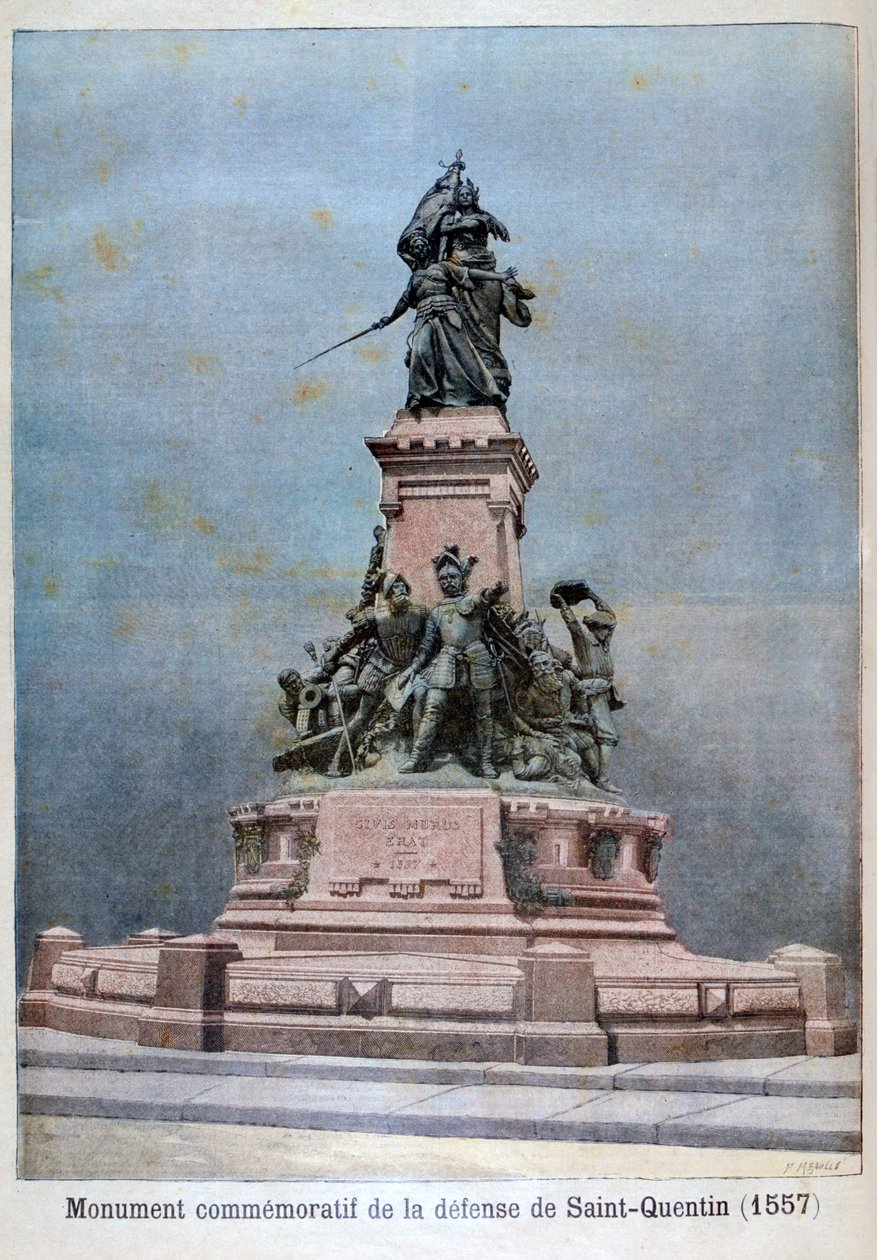 Pomnik obrony św. Quentina, 1557, 1896 autorstwa Fortuné Méaulle