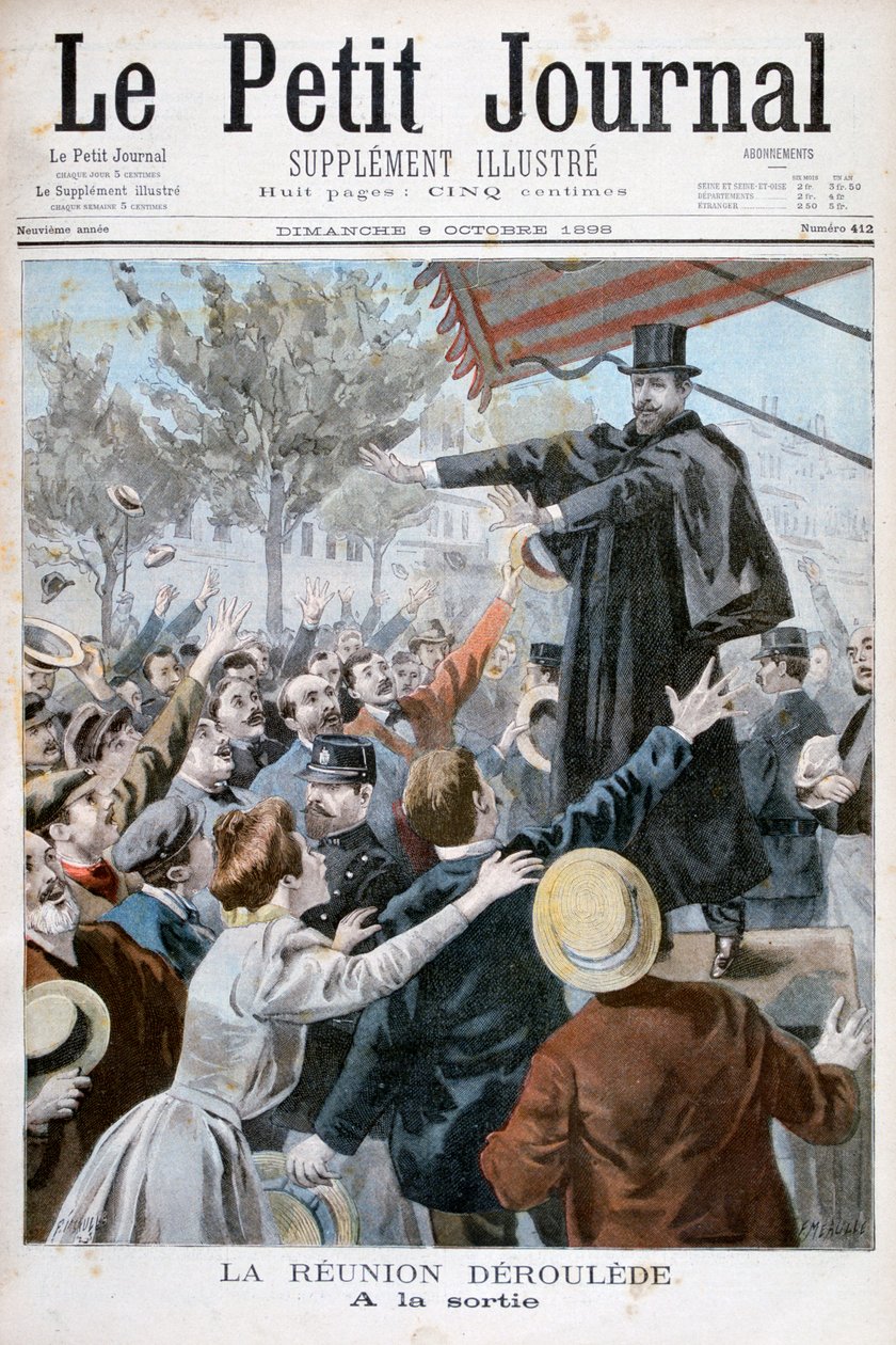 Paul Déroulède, francuski pisarz i polityk, 1898. autorstwa Fortuné Méaulle