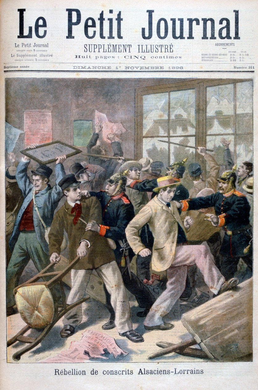 Bunt poborowych Alsaciens-Lorraine, 1896 autorstwa Fortuné Méaulle