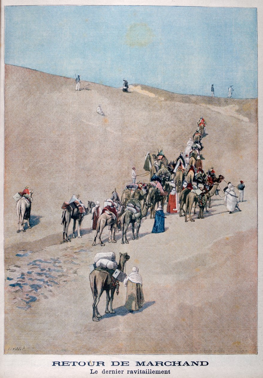 Powrót kupców, 1899 autorstwa Fortuné Méaulle
