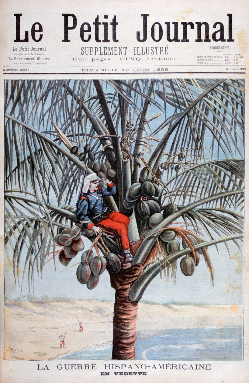 Hiszpańska strażnica, wojna hiszpańsko-amerykańska, 1898 autorstwa Fortuné Méaulle