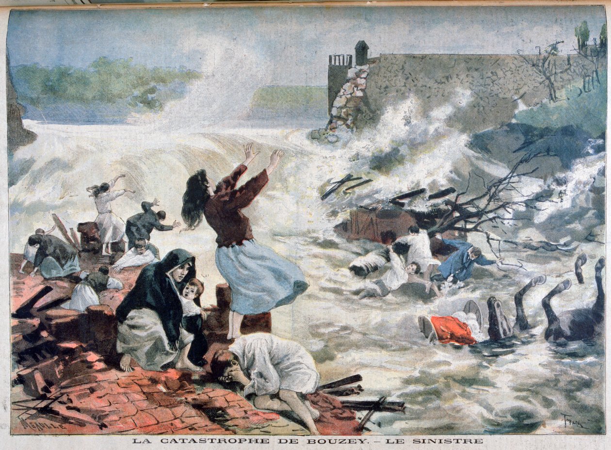 Katastrofa w Bouzey, 1895 autorstwa Fortuné Méaulle