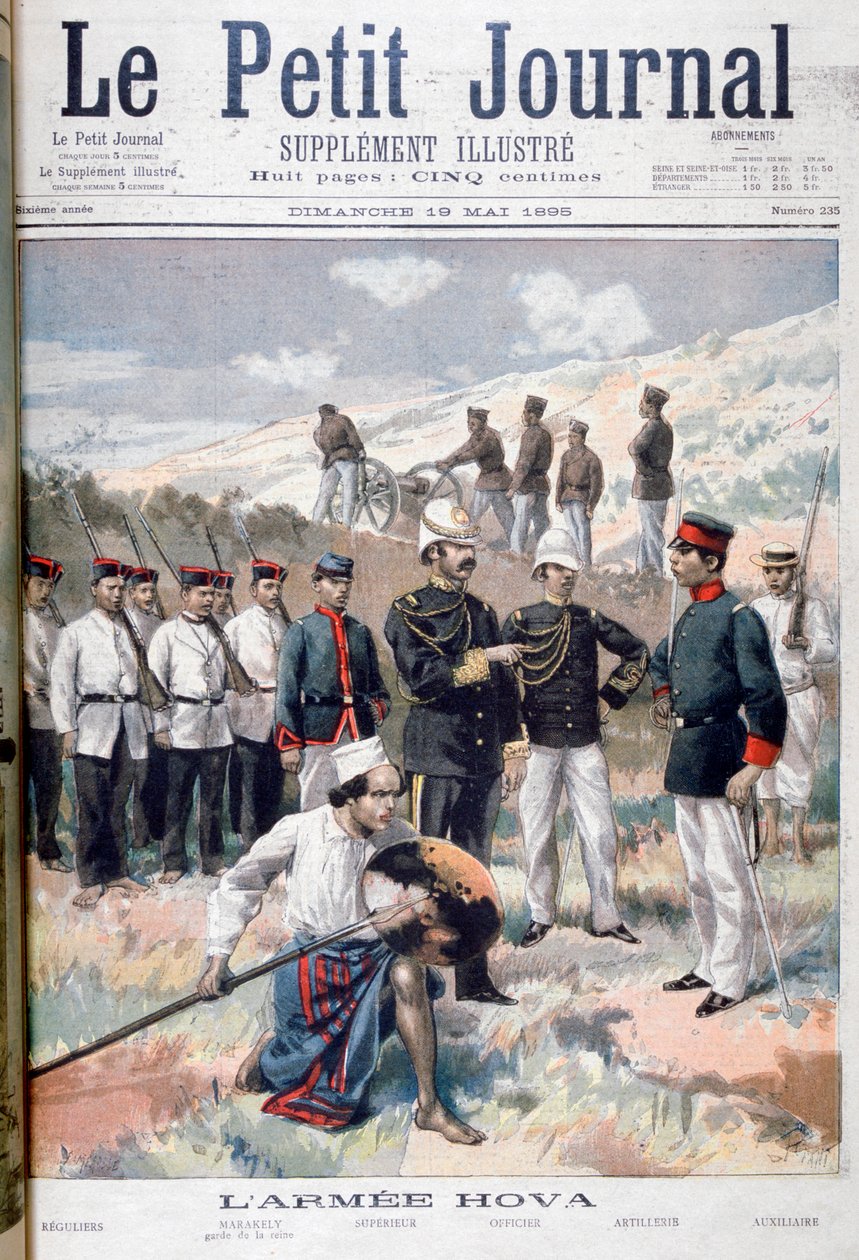 Armia Hova, Madagaskar, 1895 autorstwa Fortuné Méaulle
