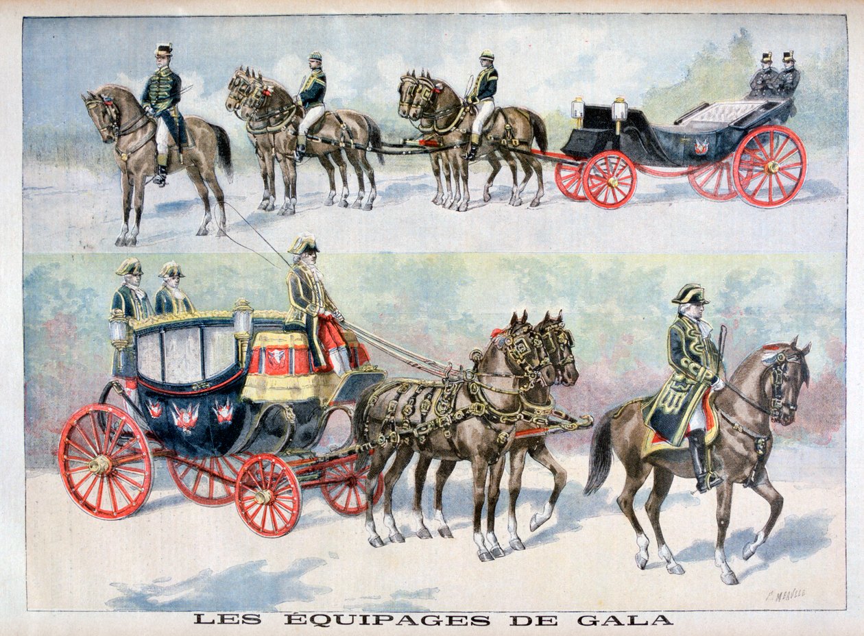 Rodzaje trenerów galowych, 1896 autorstwa Fortuné Méaulle