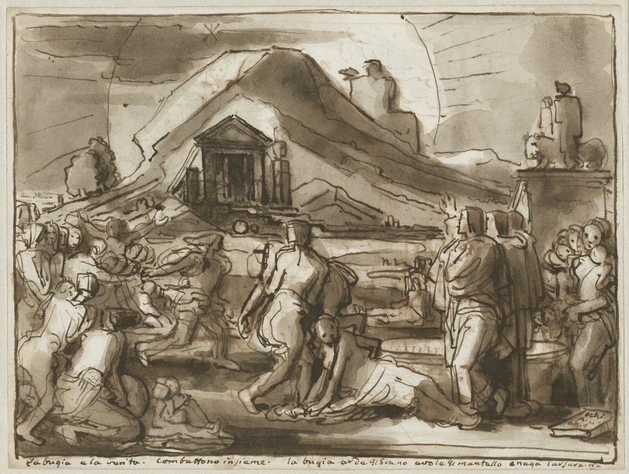 Alegoria prawdy i fałszu (verso) autorstwa Fortunato Duranti