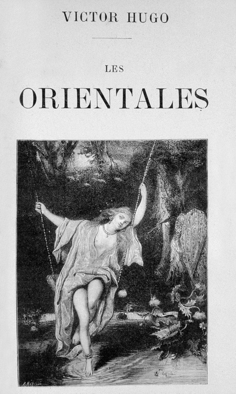 Okładka książki "Les orientales" autorstwa Victora Hugo autorstwa Fortune Louis Meaulle