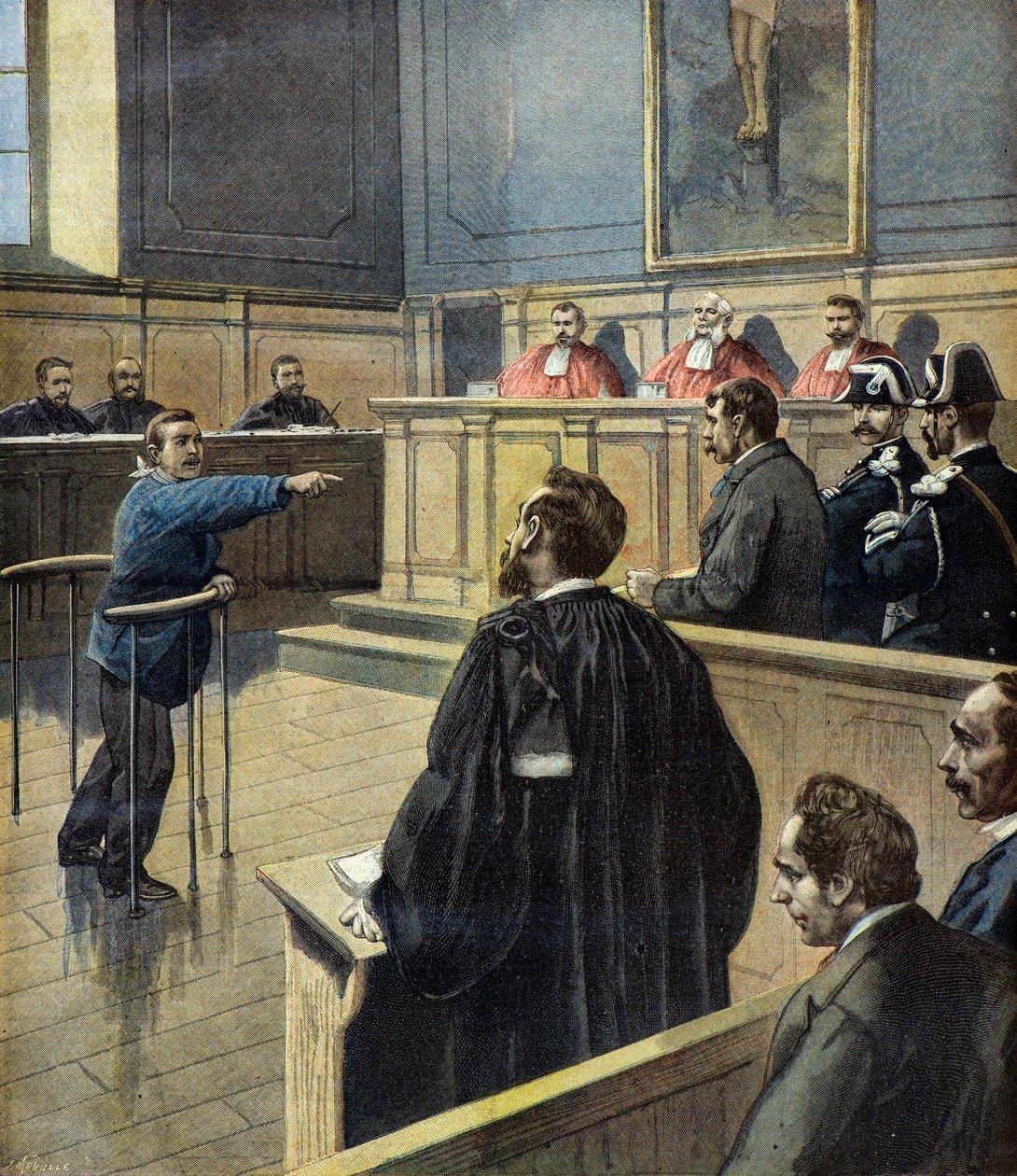 W sądzie Eugene Redon wskazuje Alfreda Pacotte