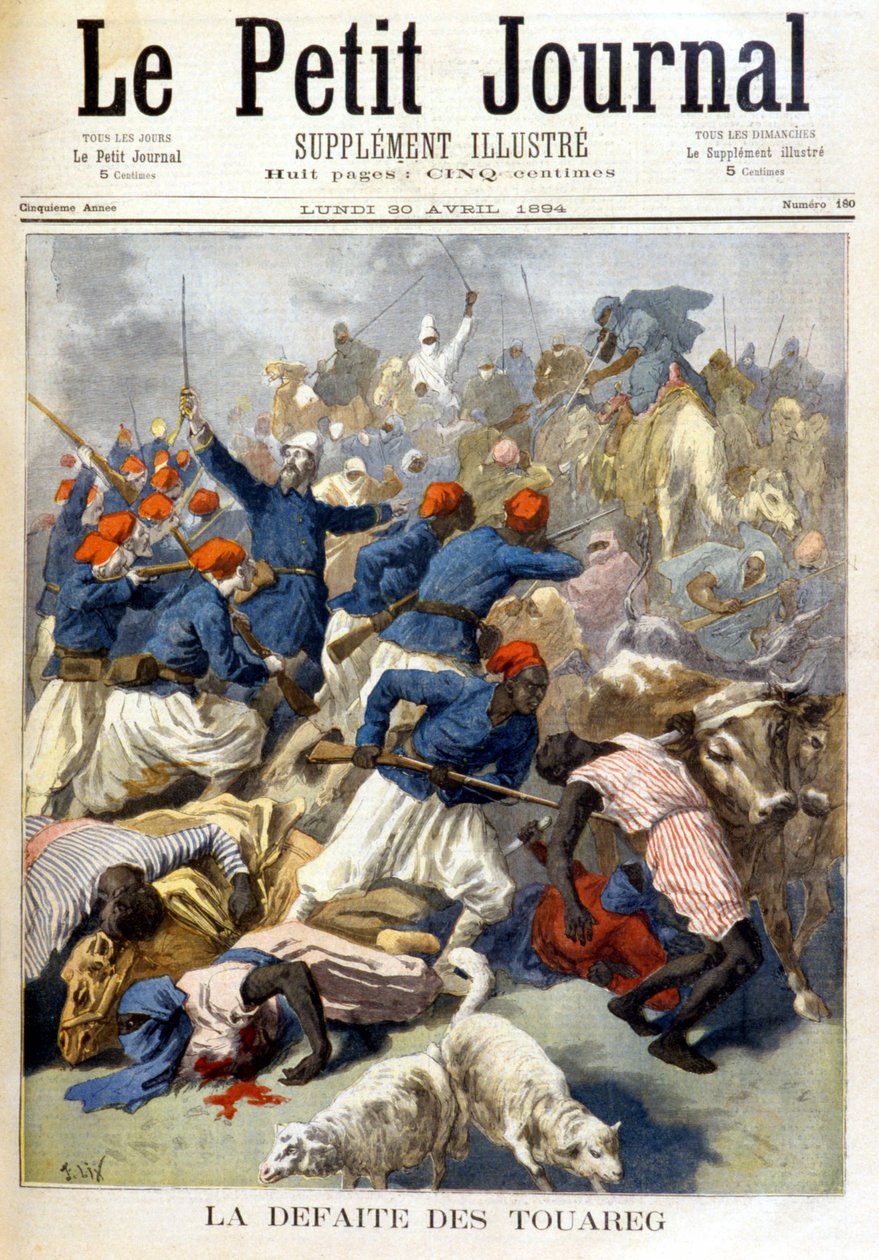 Klęska Tuaregów - w „Le Petite Journal” z 30.04.1894 r. autorstwa Fortune Louis Meaulle