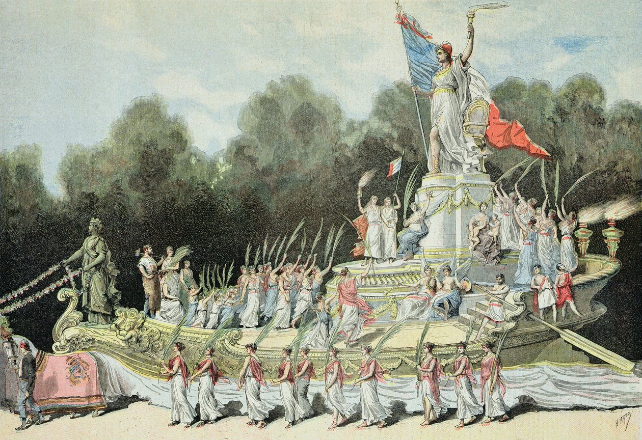 Rydwan triumfu Republiki na Święcie Narodowym, 22 września 1892, z „Le Petit Journal”, 24 września 1892 autorstwa Fortune Louis Meaulle and Henri Meyer