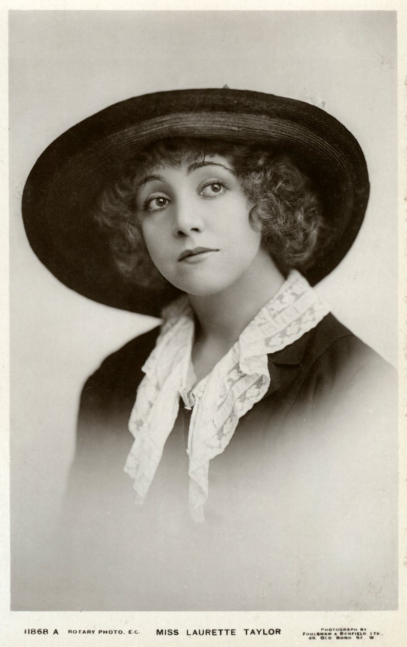Laurette Taylor, amerykańska aktorka, c1905-c1919. autorstwa Foulsham and Banfield