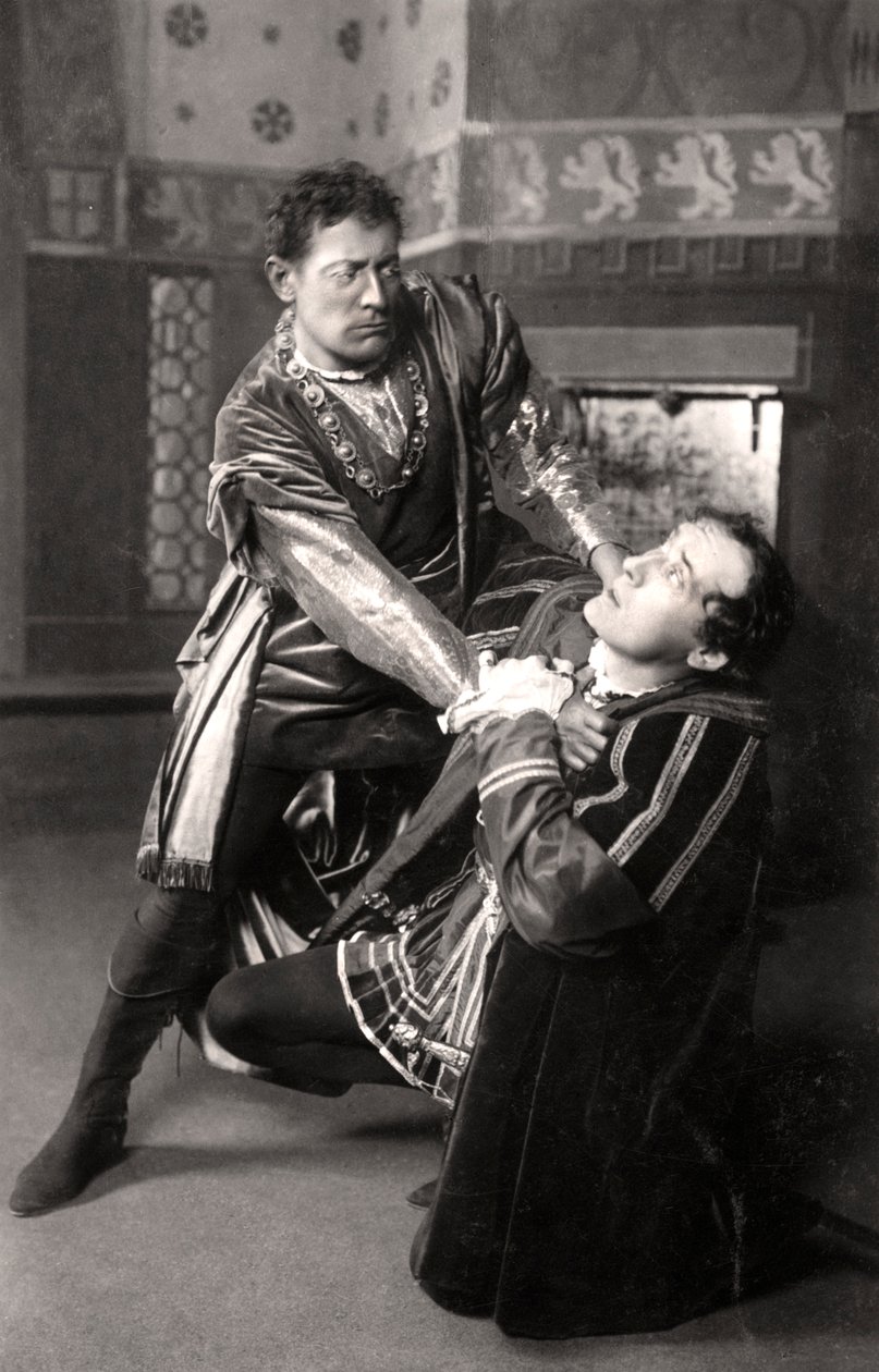 Lewis Waller 1860-1915 i Harry Brodribb Irving 1870-1919, aktorzy angielscy, 1906. autorstwa Foulsham and Banfield
