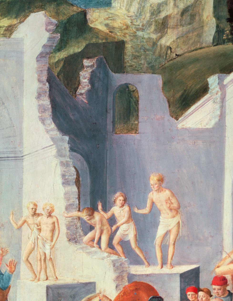 Adoracja Magów, (detal) autorstwa Fra Angelico