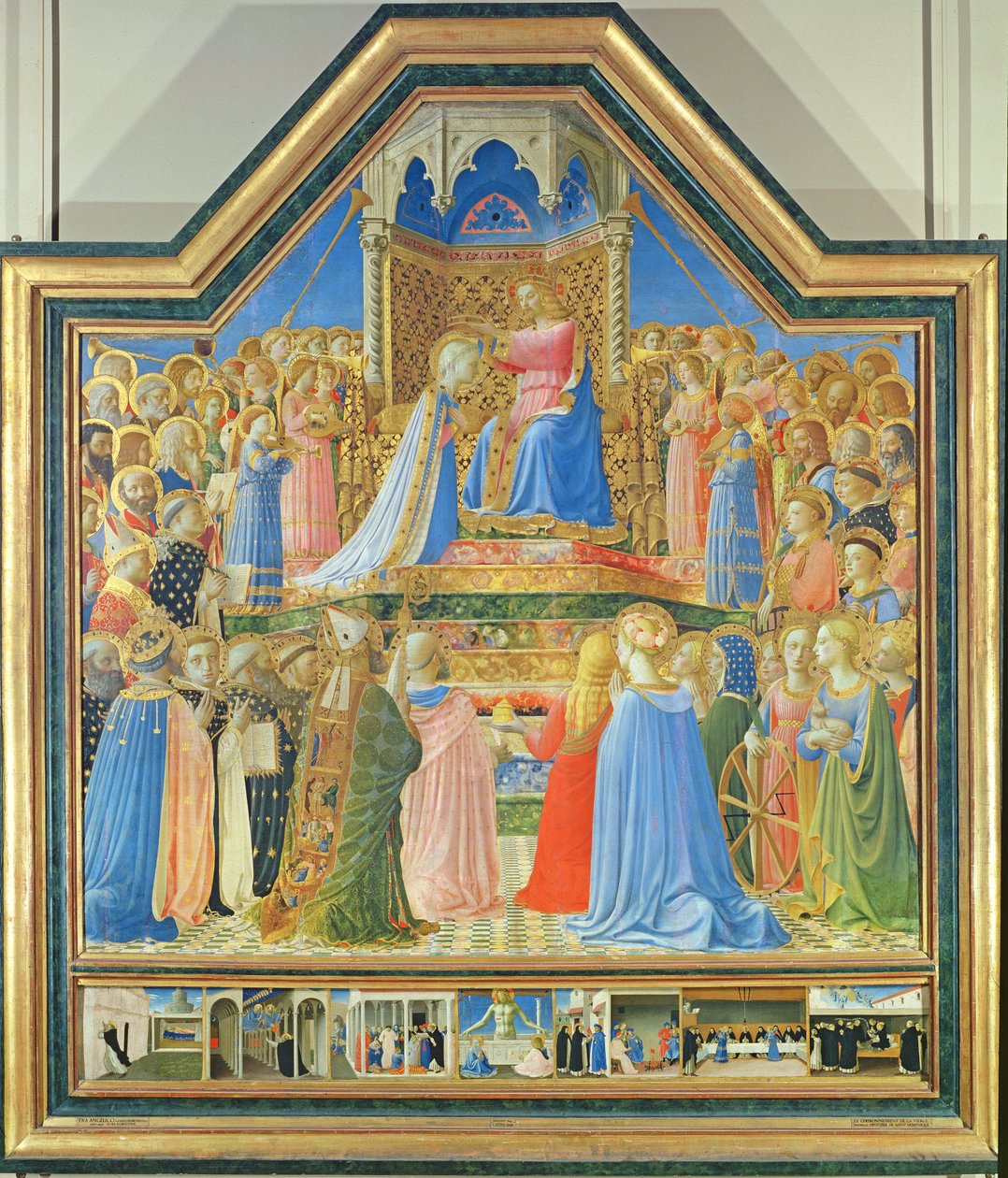 Koronacja Dziewicy, ok. 1430-32 (tempera na desce) (szczegóły patrz 93858) autorstwa Fra Angelico