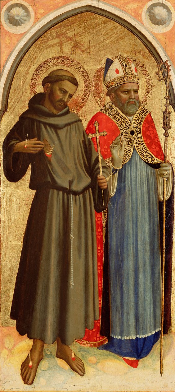 Święty Franciszek i biskup Saint autorstwa Fra Angelico