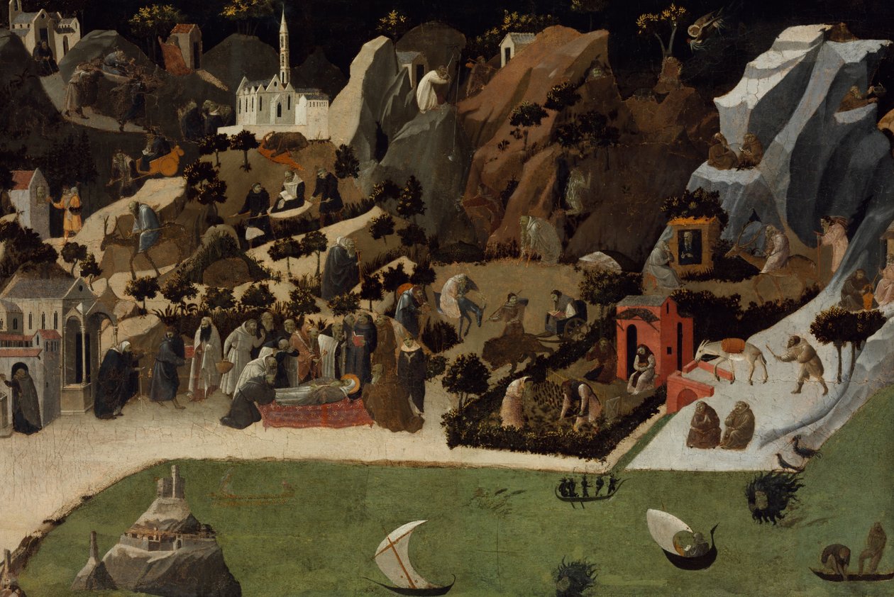 Sceny z życia ojców pustyni (Thebaid) autorstwa Fra Angelico