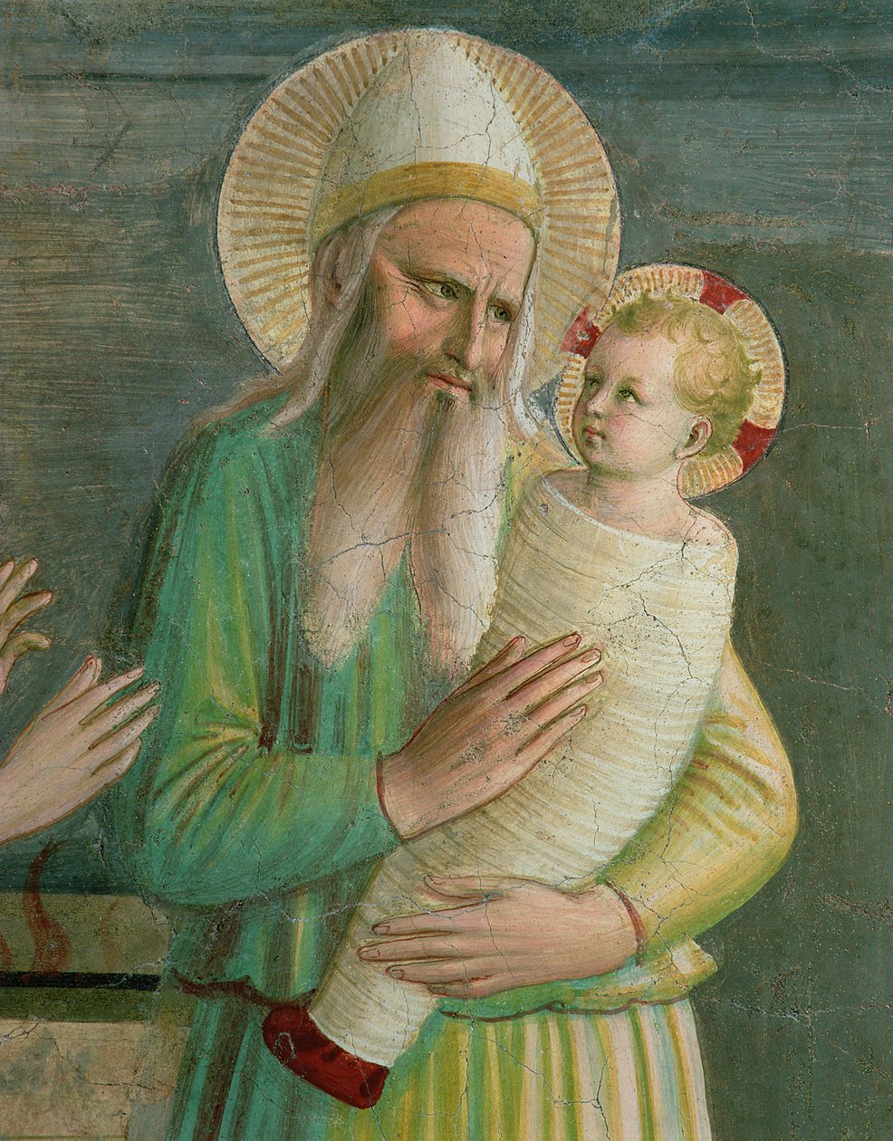Symeon z Dzieciątkiem Jezus, fragment z Ofiarowanie w świątyni, 1442 (zob. 76098) autorstwa Fra Angelico