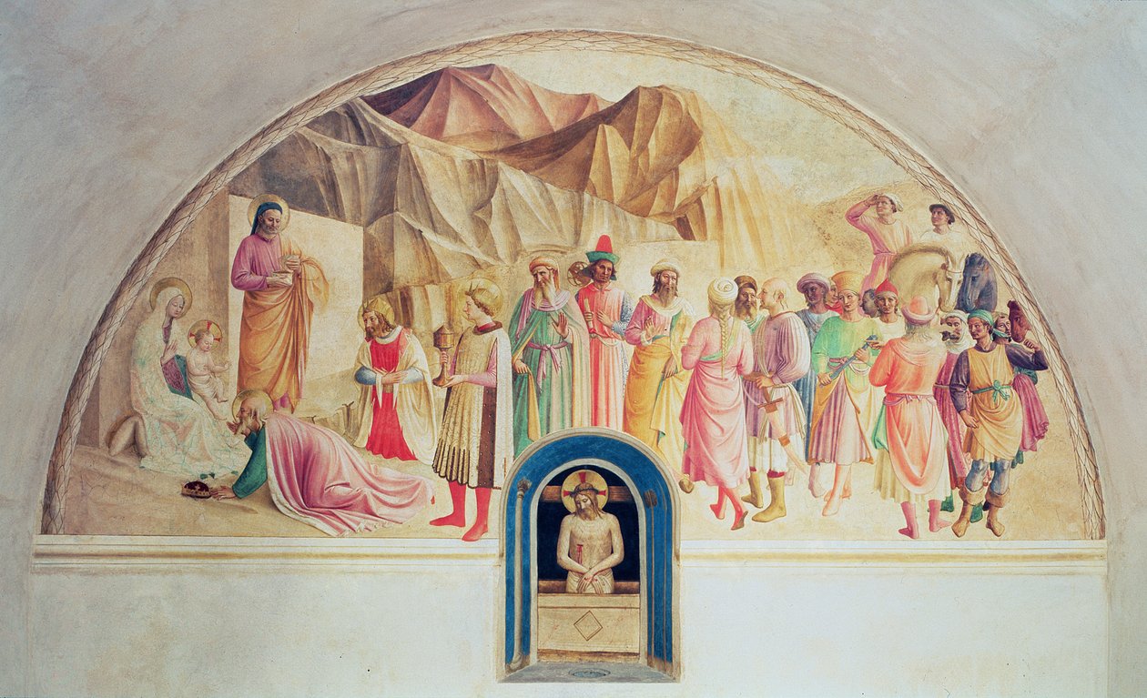 Pokłon Trzech Króli, 1442 autorstwa Fra Angelico