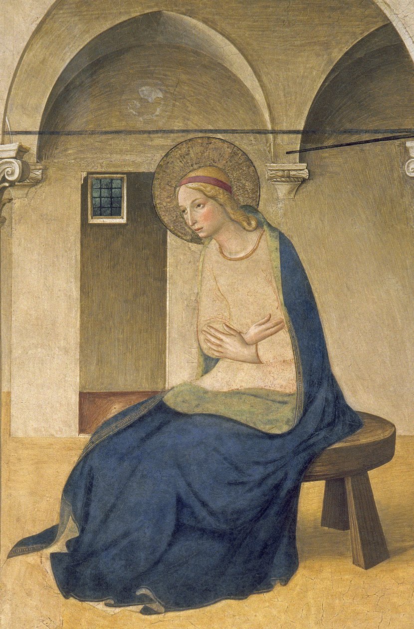 Zwiastowanie, ok. 1438-45, detal fresku z 29030 autorstwa Fra Angelico
