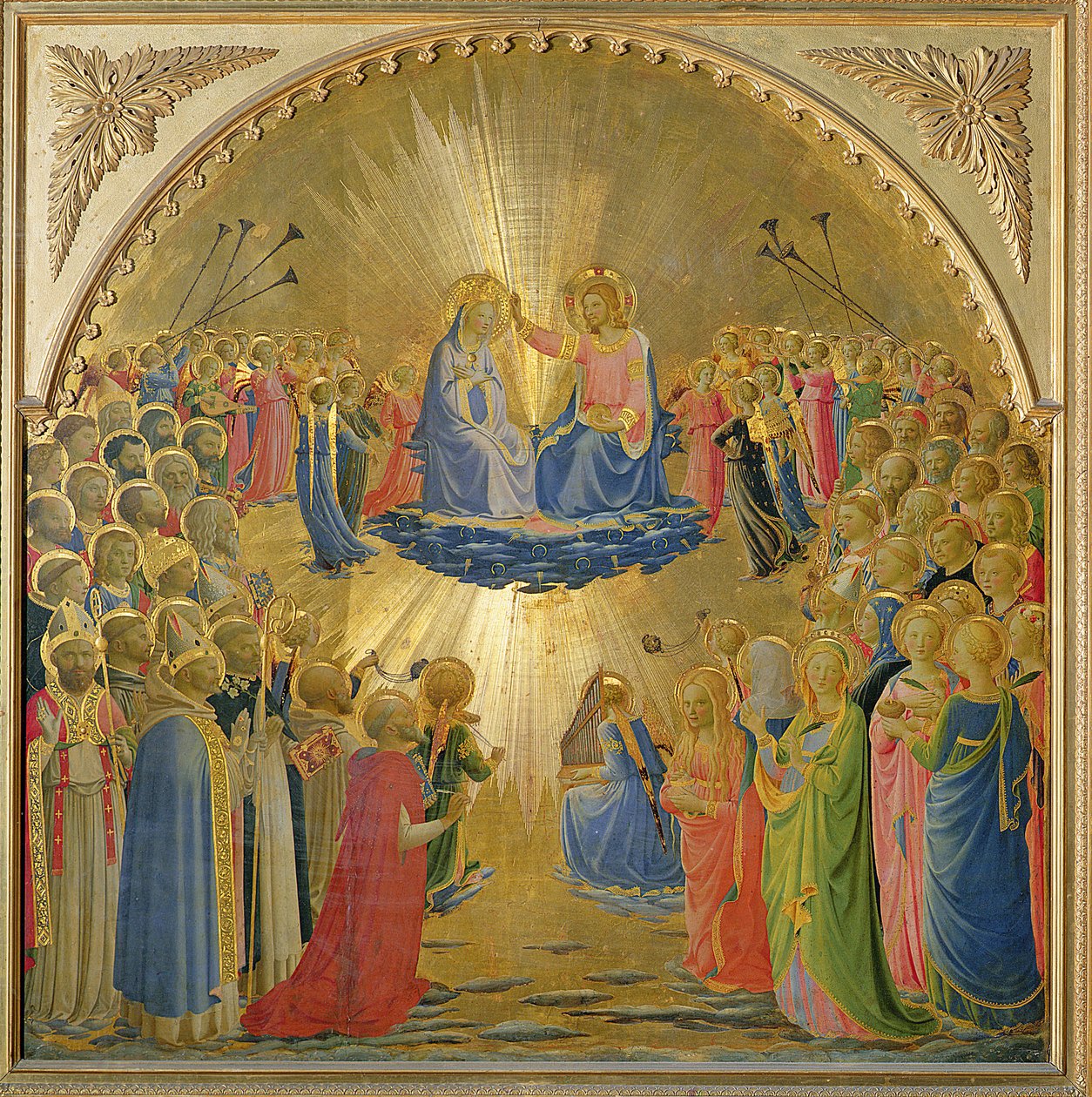 Koronacja Dziewicy, c.1440 (tempera na panelu) autorstwa Fra Angelico