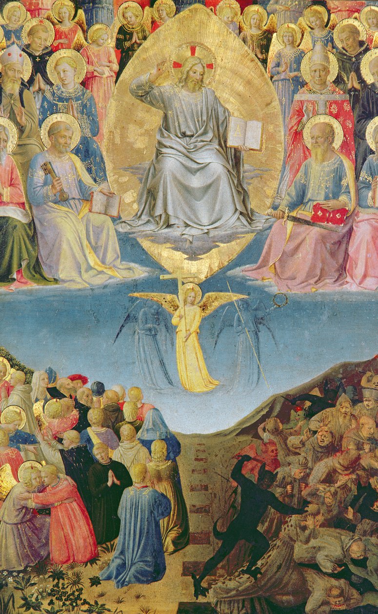 Sąd Ostateczny, centralny panel z tryptyku (tempera na płycie) autorstwa Fra Angelico
