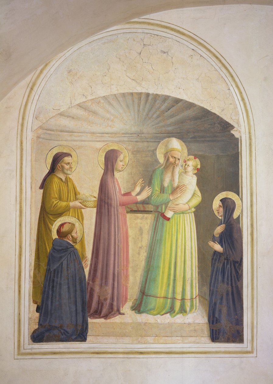Ofiarowanie w świątyni, 1442 autorstwa Fra Angelico