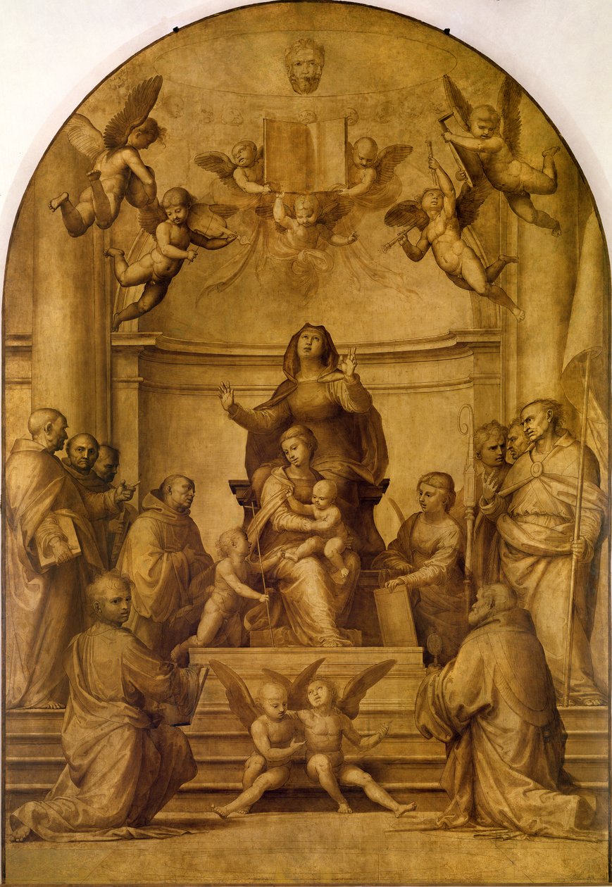 Św. Anny (ołtarz w sepii) autorstwa Fra Bartolommeo