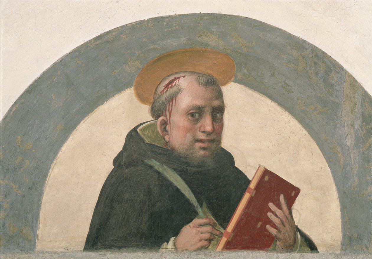 Św. Piotr Męczennik (1205-52) autorstwa Fra Bartolommeo