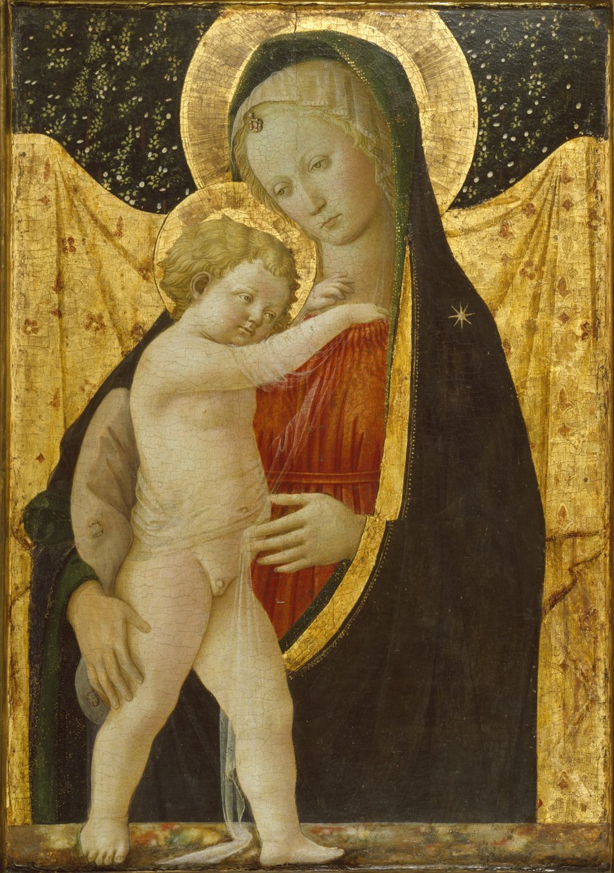 Madonna z Dzieciątkiem, ok. 1446-47 (tempera i złoto na panelu) autorstwa Fra Filippo Lippi