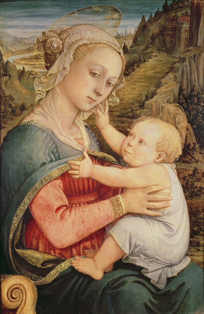 Dziewica z Dzieciątkiem, c.1465 autorstwa Fra Filippo Lippi