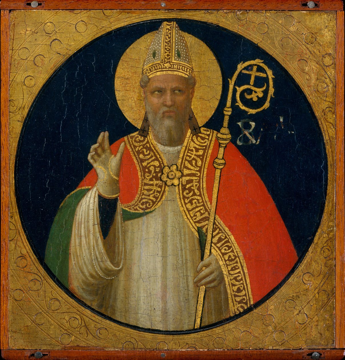 Święty biskup, ok. 1425 (tempera na drewnie) autorstwa Fra Angelico