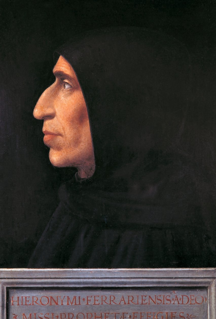 Portret Girolamo Savonaroli (Ferrara autorstwa Fra (1472 1517) Bartolomeo