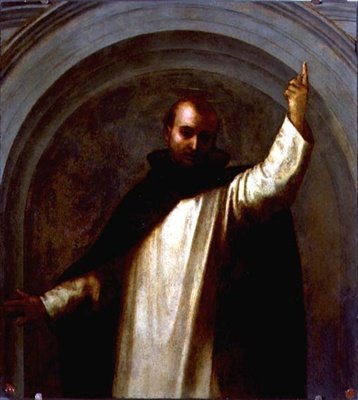 Portret św. Vincenzo Ferrari (olej na panelu) autorstwa Fra Bartolomeo