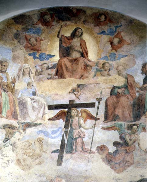 Sąd Ostateczny, szczegół przedstawiający Chrystusa w majestacie autorstwa Fra Bartolomeo