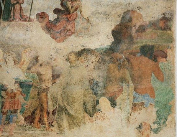 Sąd Ostateczny, szczegół przedstawiający potępionych autorstwa Fra Bartolomeo