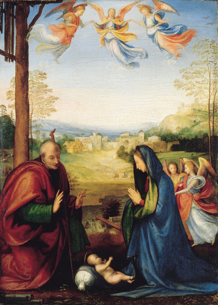 Narodzenia (olej na desce) autorstwa Fra Bartolomeo