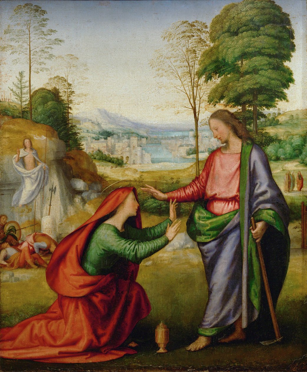 Noli me tangere - Święta Maria Magdalena spotyka Chrystusa po Jego zmartwychwstaniu ... autorstwa Fra (1472 1517) Bartolomeo
