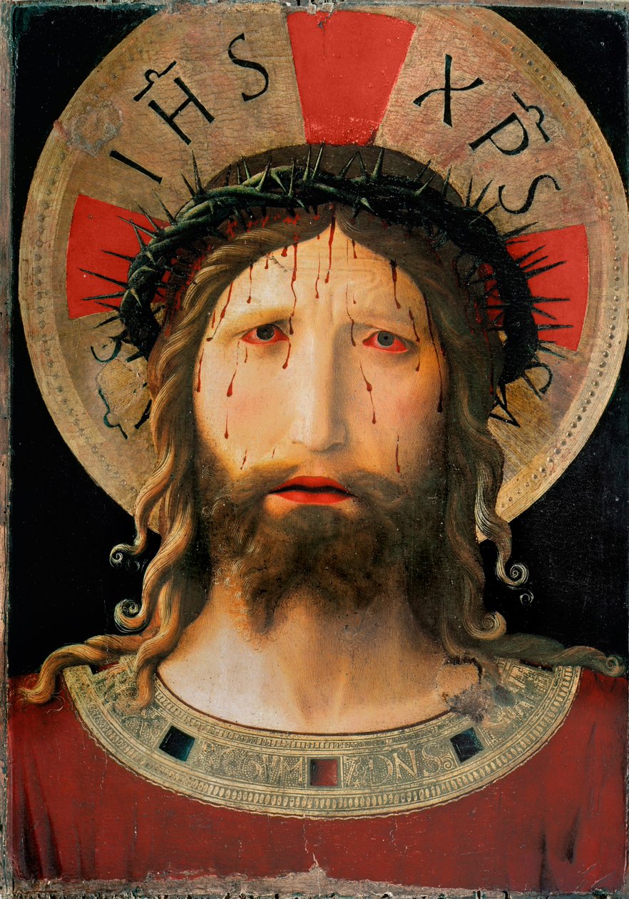 Chrystus cierniem ukoronowany, ok. 1430 (tempera na drewnie) autorstwa Fra (c.1387 1455) Angelico