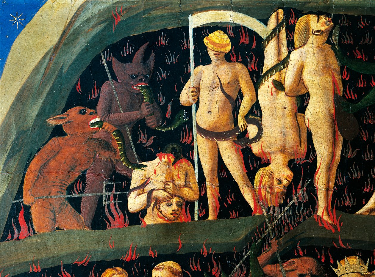 Sąd Ostateczny – Giovanni da Fiesole, znany jako Fra Angelico (ok. 1400-1455), tempera na drewnie autorstwa Fra (c.1387 1455) Angelico