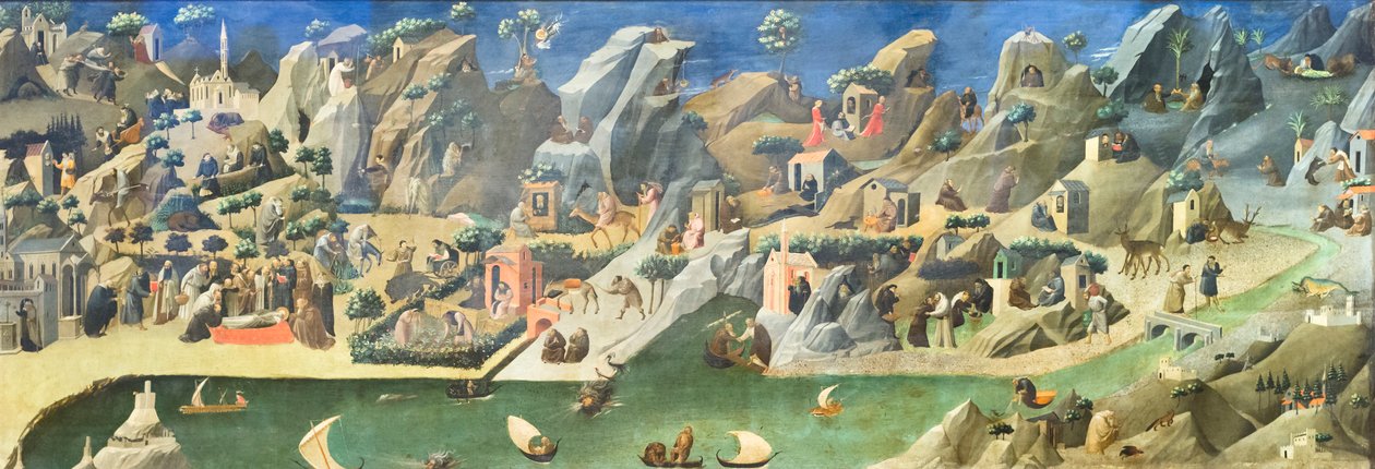 Historie z życia świętych ojców na pustyni (Tebaida) autorstwa Fra (c.1387 1455) Angelico