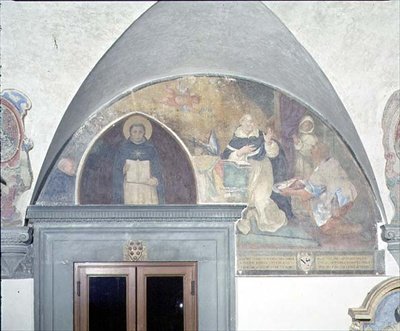Cudowne Odkrycie Klucza do Pasa Św. Antonina, luneta (fresk) autorstwa Fra (c.1387 1455) Angelico