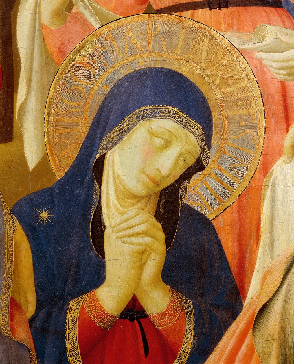 Osadzanie z krzyża lub ołtarza Trójcy Świętej, około 1432, autorstwa Giovanniego da Fiesole zwanego Fra Angelico (1400-około 1455), tempera na drewnie autorstwa Fra (c.1387 1455) Angelico