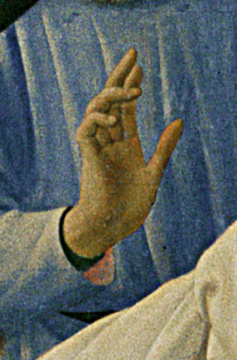 Fragment ołtarza Santa Trinita, ramy i sterczyn autorstwa Lorenzo Monaco (Piero di Giovanni) (ok. 1370-1425) ukończony ok. 1434 (tempera i złoto na panelu) autorstwa Fra  Angelico