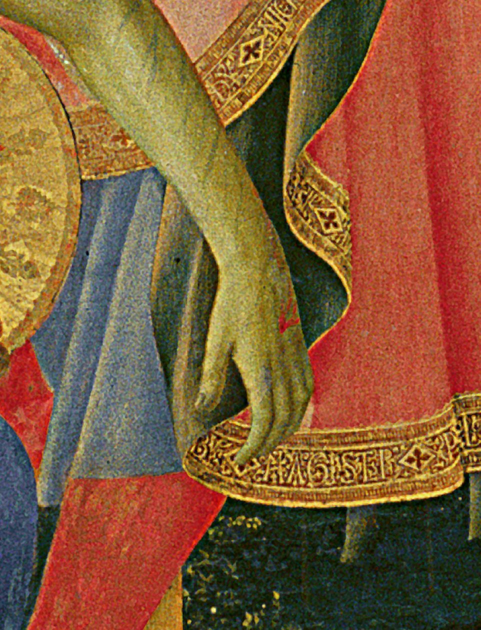 Fragment ołtarza Santa Trinita, ramy i sterczyn autorstwa Lorenzo Monaco (Piero di Giovanni) (ok. 1370-1425) ukończony ok. 1434 (tempera i złoto na panelu) autorstwa Fra  Angelico
