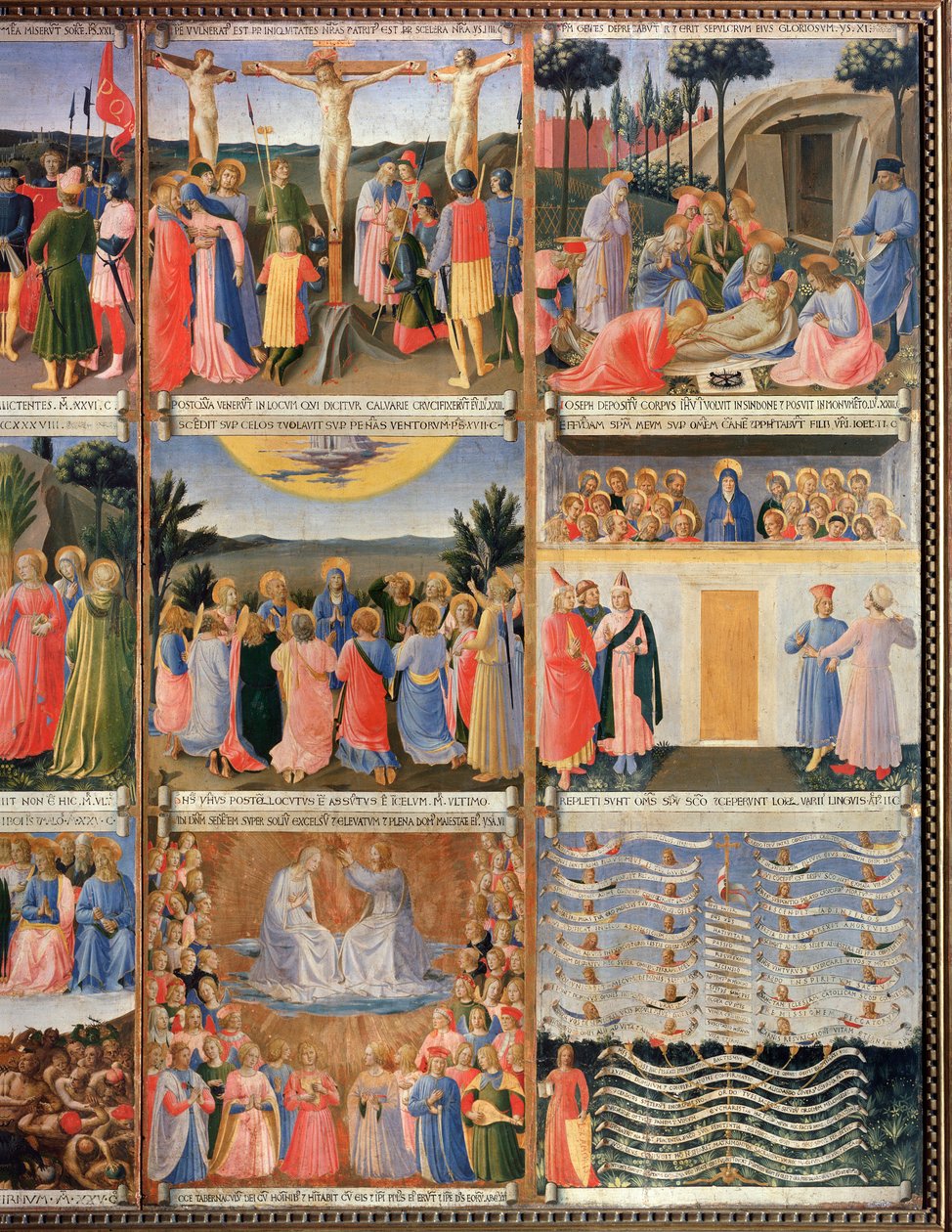 Historia życia Chrystusa, fragment ex-voto Gabinetu Świętych Waz (tempera na drewnie autorstwa Fra  Angelico