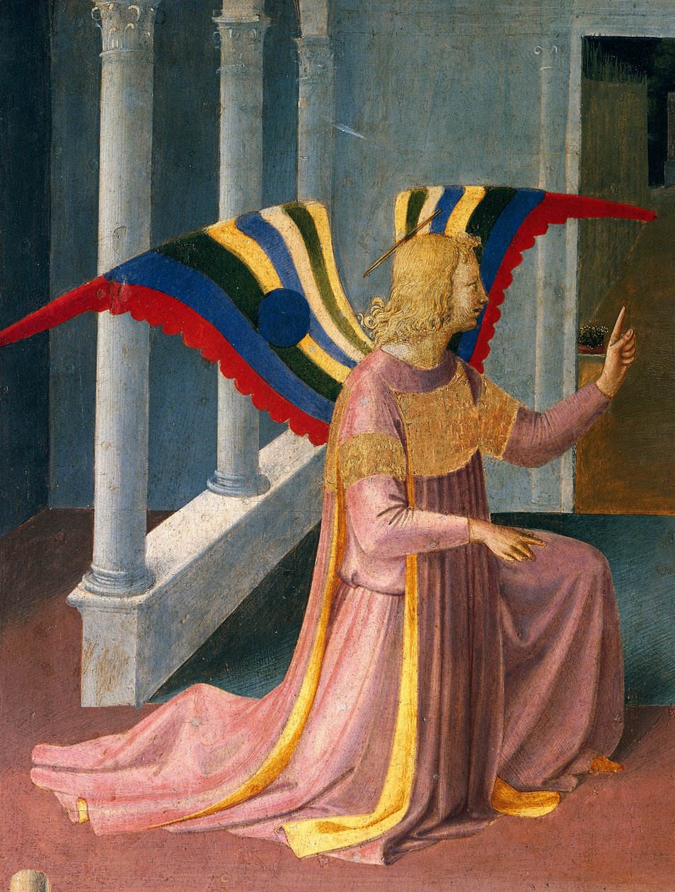 Wstawka przedstawiająca Zwiastowanie, tablica z Armadio degli Argenti (Srebrna Skrzynia) z życiem Jezusa autorstwa Fra (c.1387 1455) Angelico