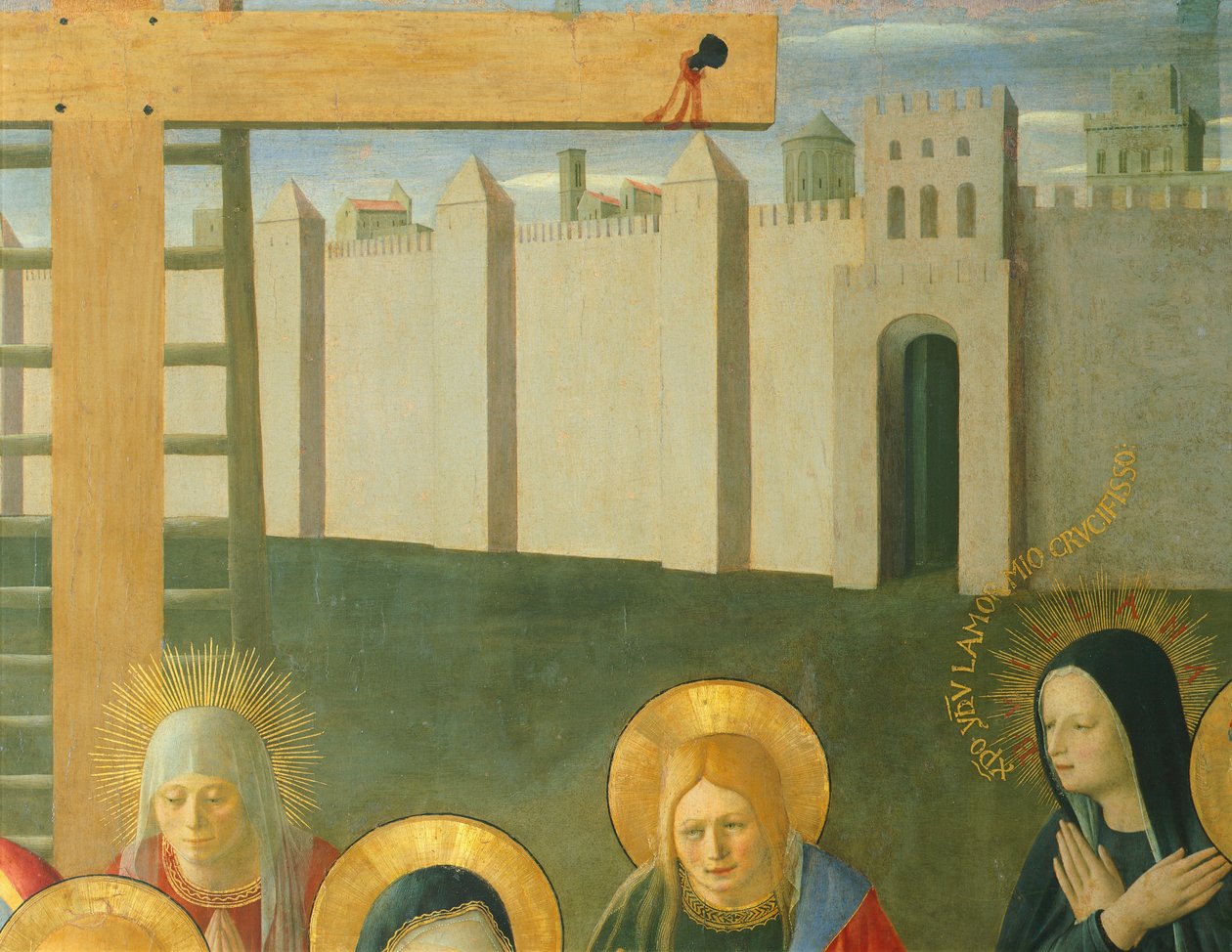 Wstawka przedstawiająca żałobę Chrystusa, panel z Armadio degli Argenti (Srebrna Skrzynia) z życiem Jezusa autorstwa Fra (c.1387 1455) Angelico